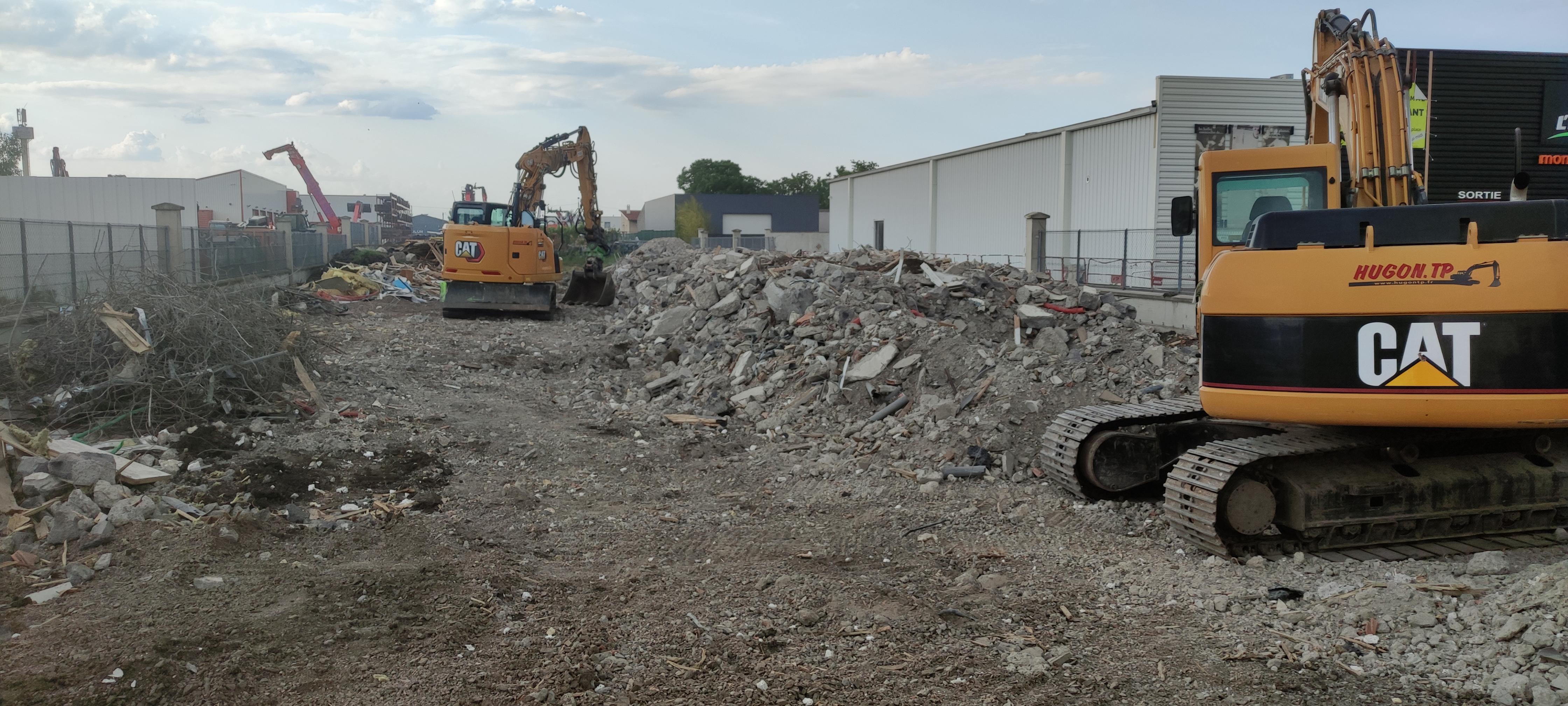 Démolition sur site industriel